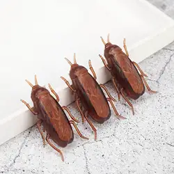 1PCS Novelty Funny Toy Electric Vibrating Crawling Fake Cockroach Insect Toy Prank Simulator Disgusting Scary Spoof Tricky Toy