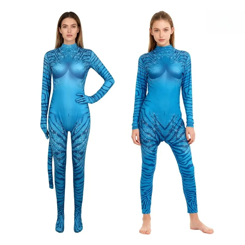 الصورة الرمزية 2 طريقة المياه زي الهالوين التأثيري ثلاثية الأبعاد الطباعة الرقمية بذلة موضوع حفلة لعب الأدوار ارتداءها صبي الفتيات