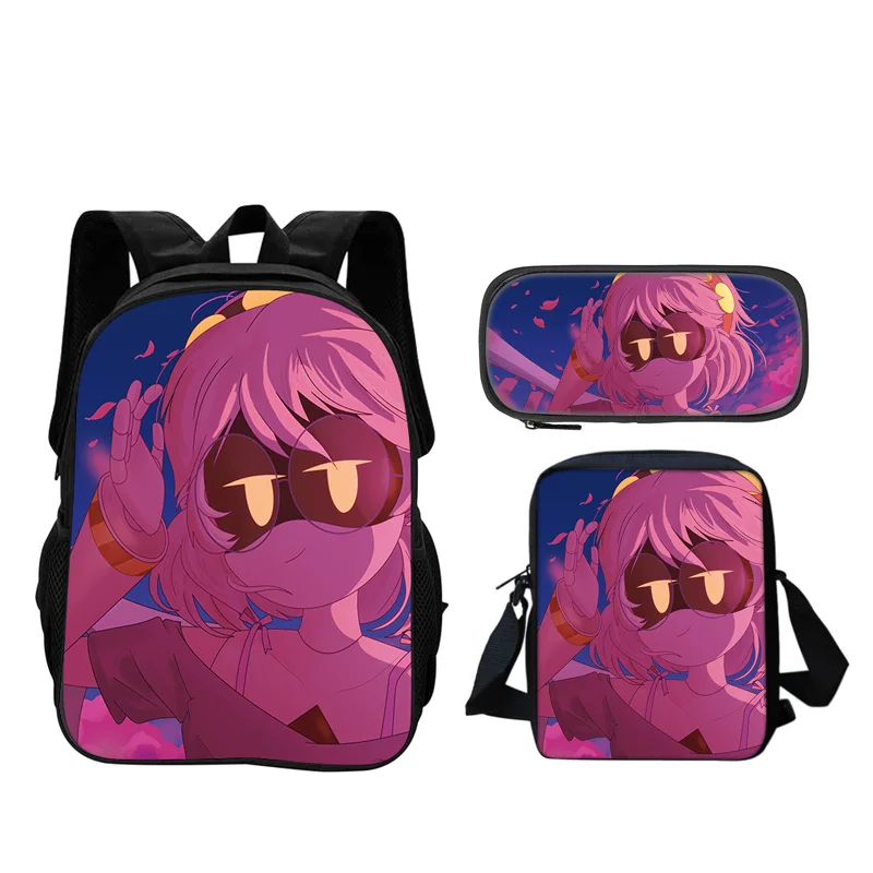 Murder Drones 3pcs Set Backpack Pen Bag shoulder Bag Durable Trendy Versatile School Boy and Girl Birthday Best Gift