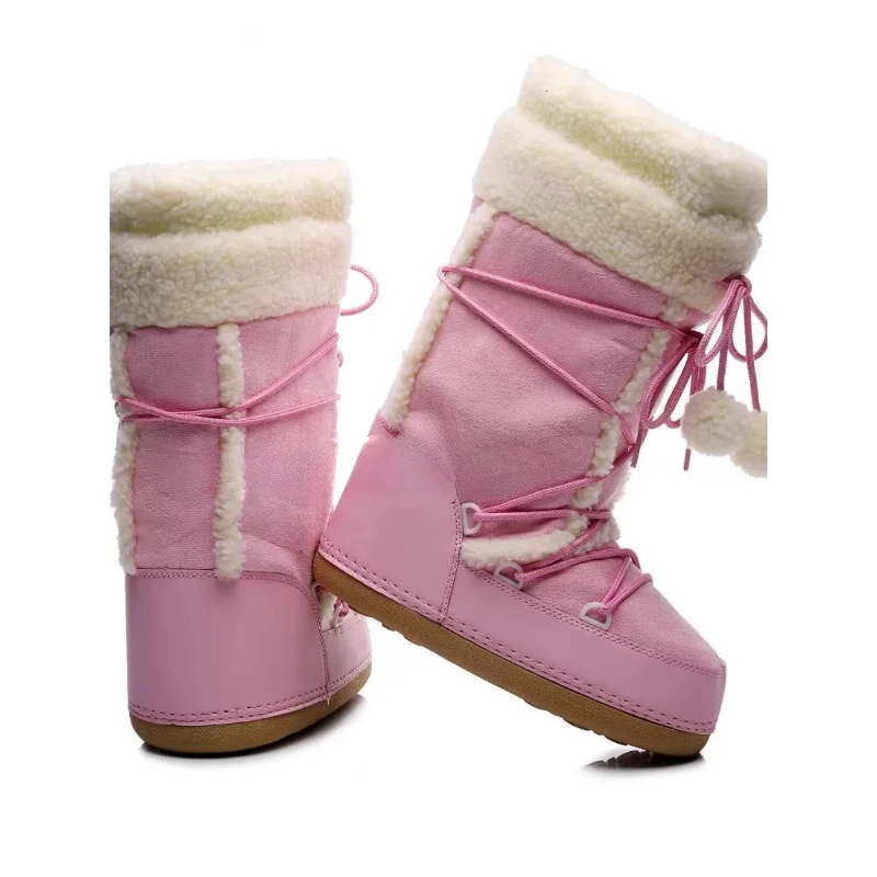 Snow country tour ski shoes Pink snowshoes