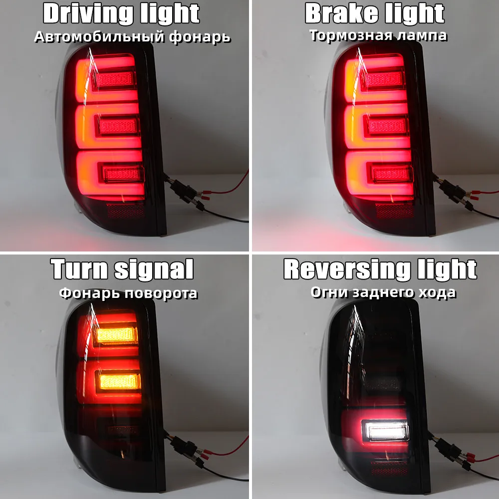LED Rear Tail Lights For Mitsubishi L200 Triton Colt 2005-2014 Turn Signal Warning Light Brake Fog Driving Lamp Car Accessories
