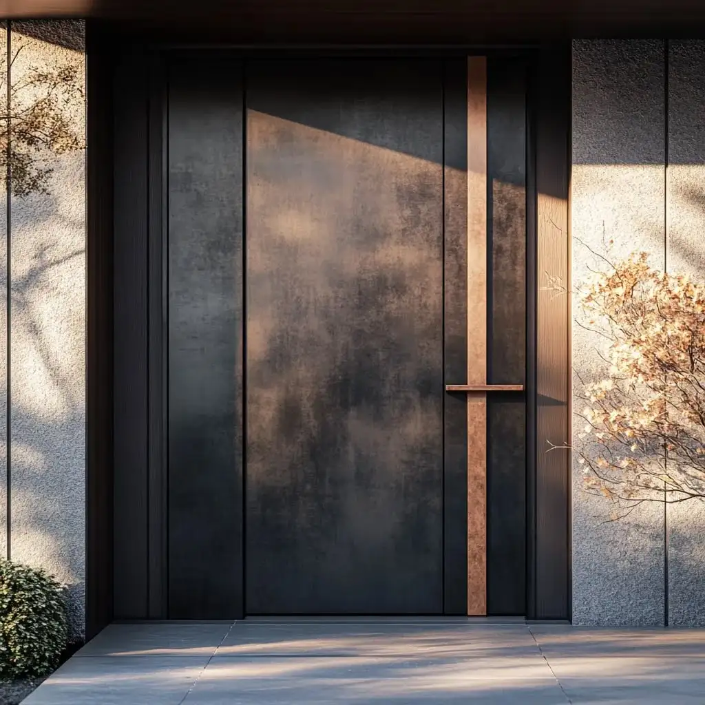 

Commercial grade anti theft entrance door Multi angle rotating thick aluminum front doors Applicable to villas revolving doors