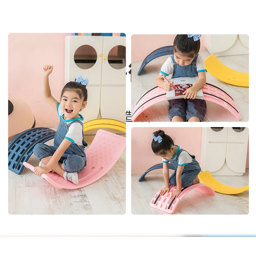 Multifunctional Balance Board Training Board Children\'s Indoor Seesaw Sensory Training Equipment concentration bending board toy