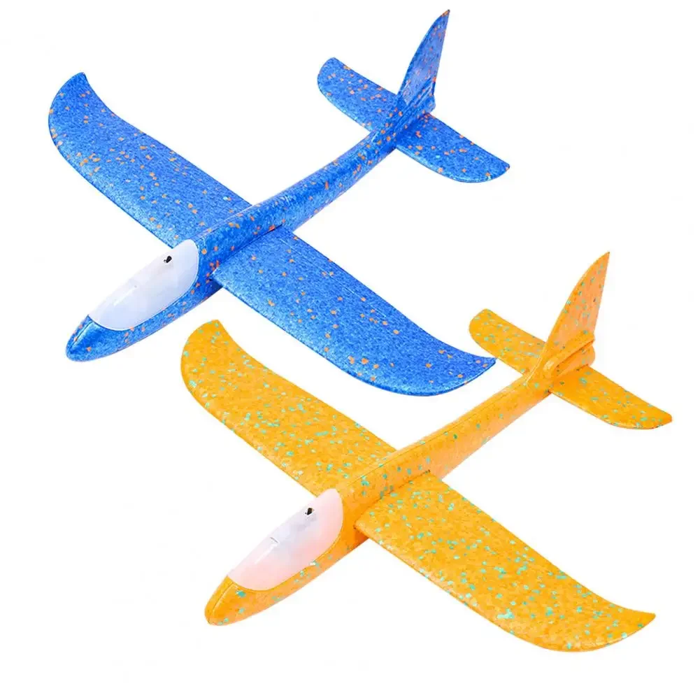 Big LED Flash Glider Foam Plane Hand Throw Light Inertial AirPlane EPP Outdoor Launch Fun of Kids Toys for Children Gift