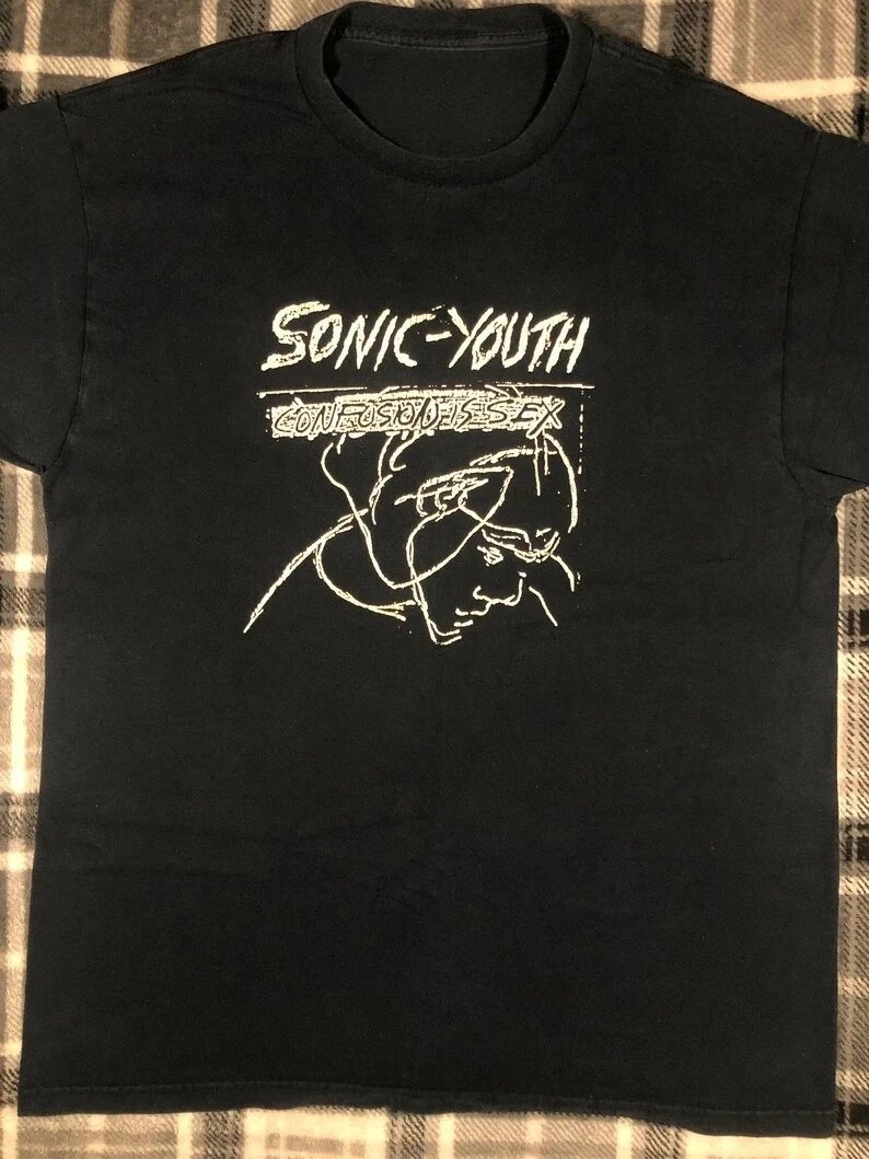 Confusion Is Sex 80er-Jahre-Rockband-Album Sonic Youth Grafik-T-Shirt Baumwolle Herren Damen T-Shirt Sommer Streetwear – Detail 5