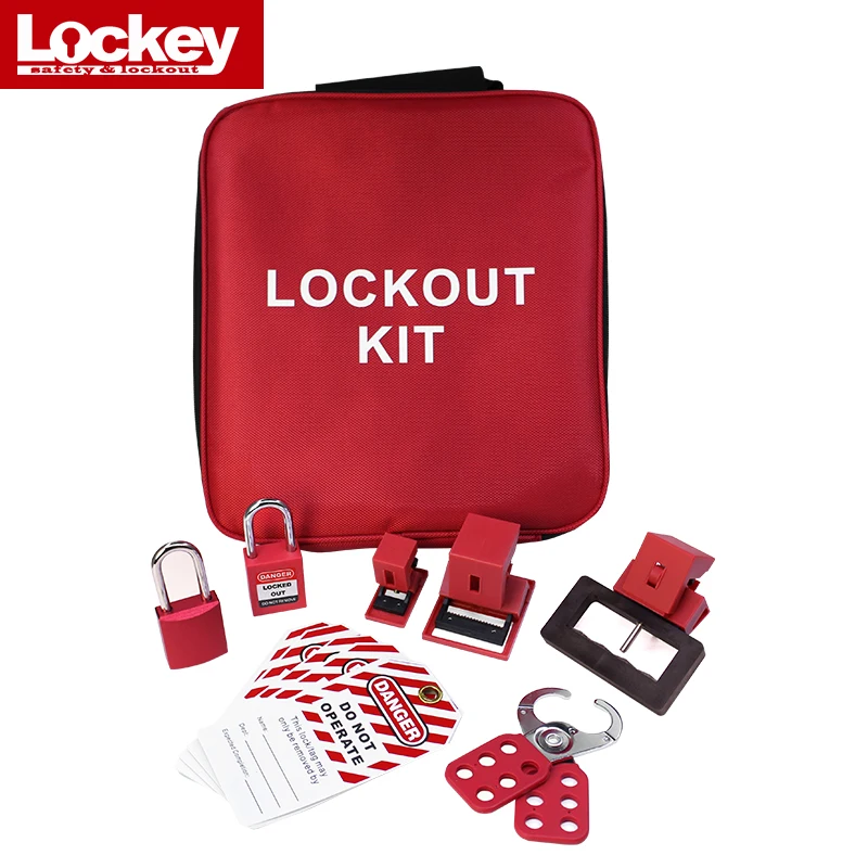 

High quality industrial portable lock handbag LOTO safety padlock buckle lock circuit breaker lock set combination bag LG31