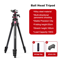 llano Camera Tripods with Travel Tripod Panoramic Ballhead Tripod for Canon Nikon Sony DSLR Digital Cameras Camcorder Outdoor