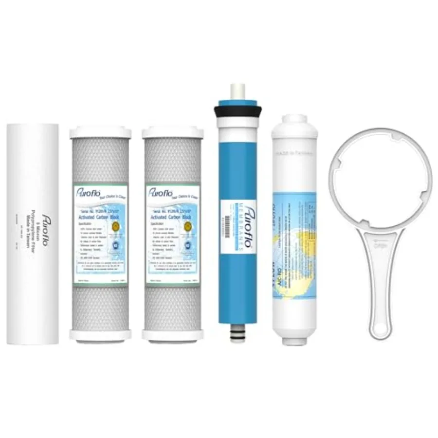 

pc Reverse Osmosis Filters Yearly Set 5 Stage Reverse Osmosis Water Filter Under Sink RO Water Filtration System Kit Compatible