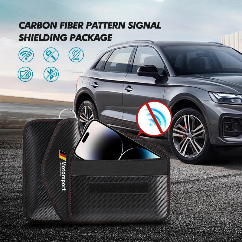 Car Key RFID Blocker Signal Box Leather Pouch Case Wallet For BMW X1 X2 X3 X4 X5 X6 X7 G20 G30 6GT E46 E90 E60 F10 E39