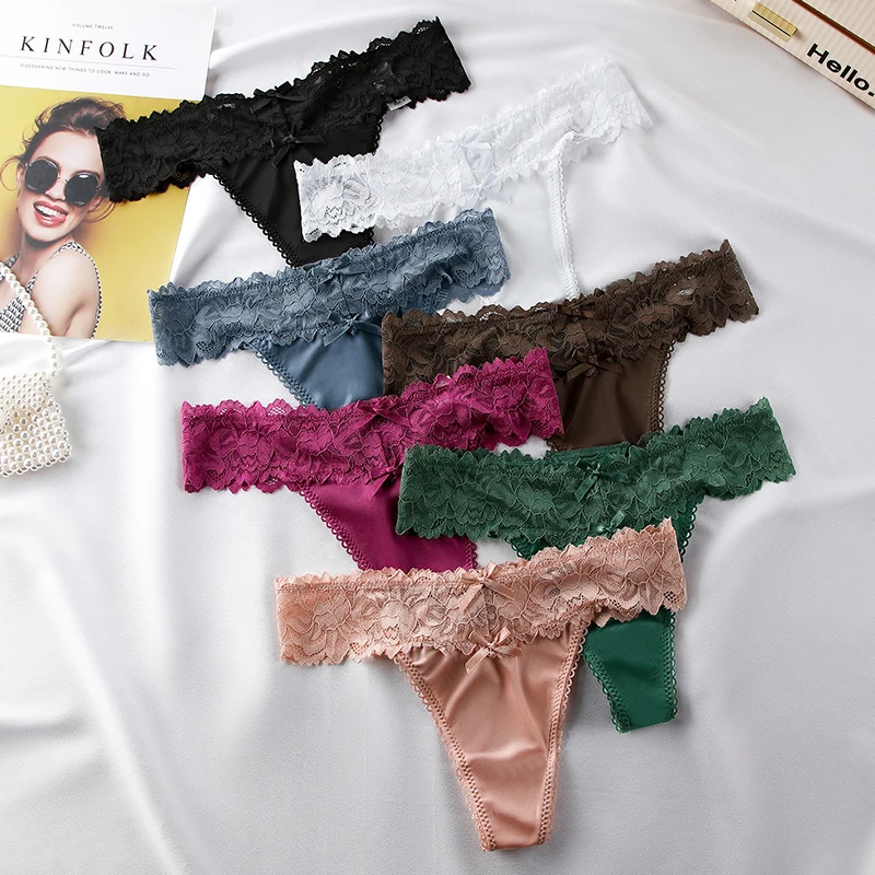 1pcs Sexy Underwear For Woman Solid Soft Lace Female Panties Thongs Intimates