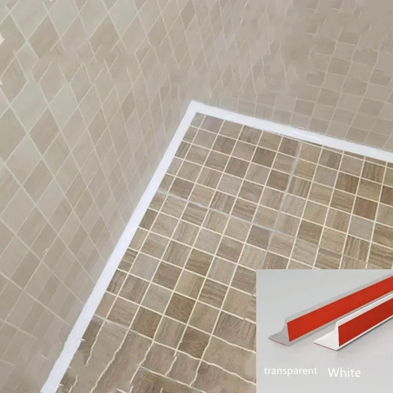 

Новая силиконовая лента, уплотнительная лента для зазоров в ванной комнате для кухонной столешницы, стопор для воды в ванной комнате, барьер для затопления от затопления