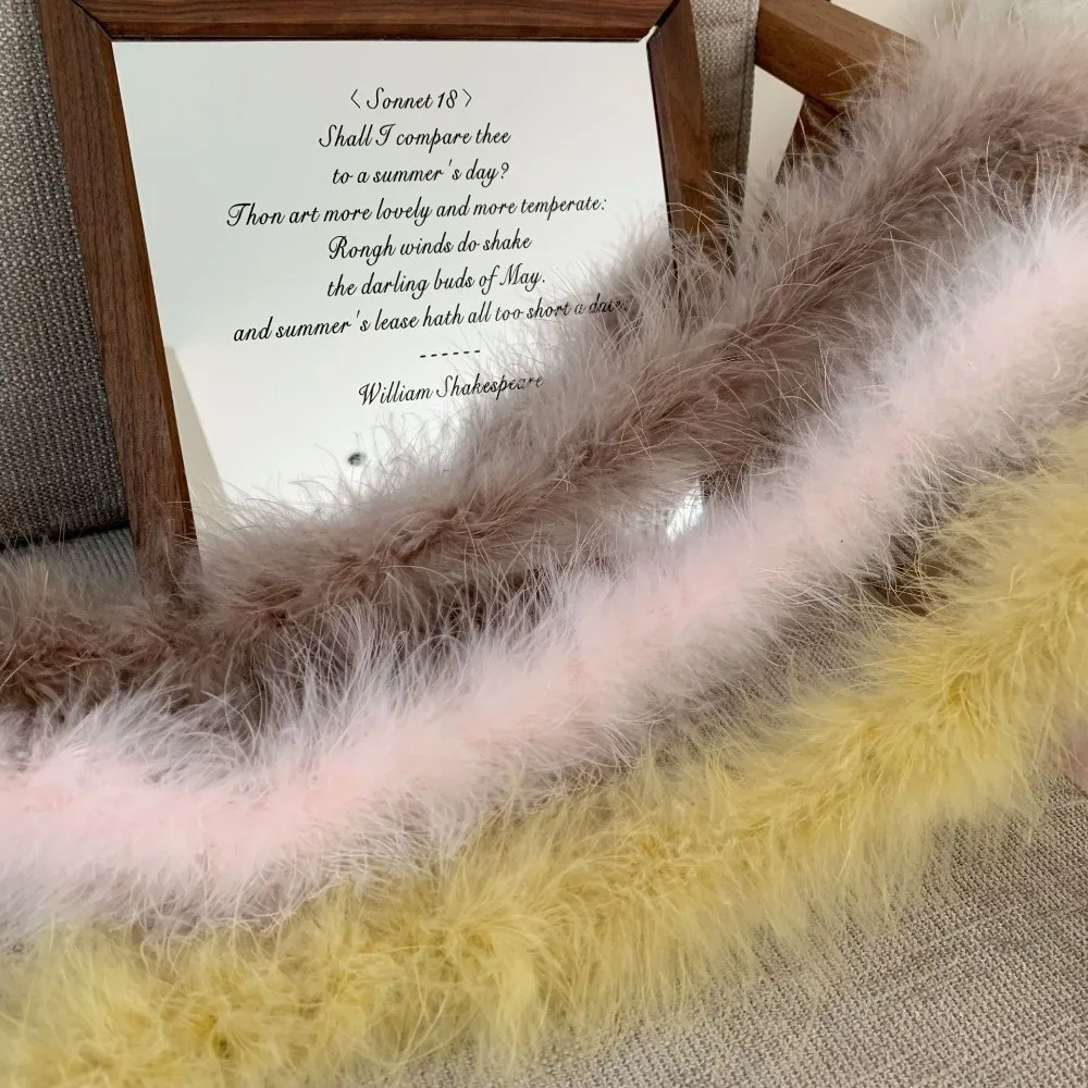 New 2 Meter Decorative Strip Cuff Strip Faux Fur Fluffy Trim DIY Apparel Sewing Home Decor Artificial Fur Decoration