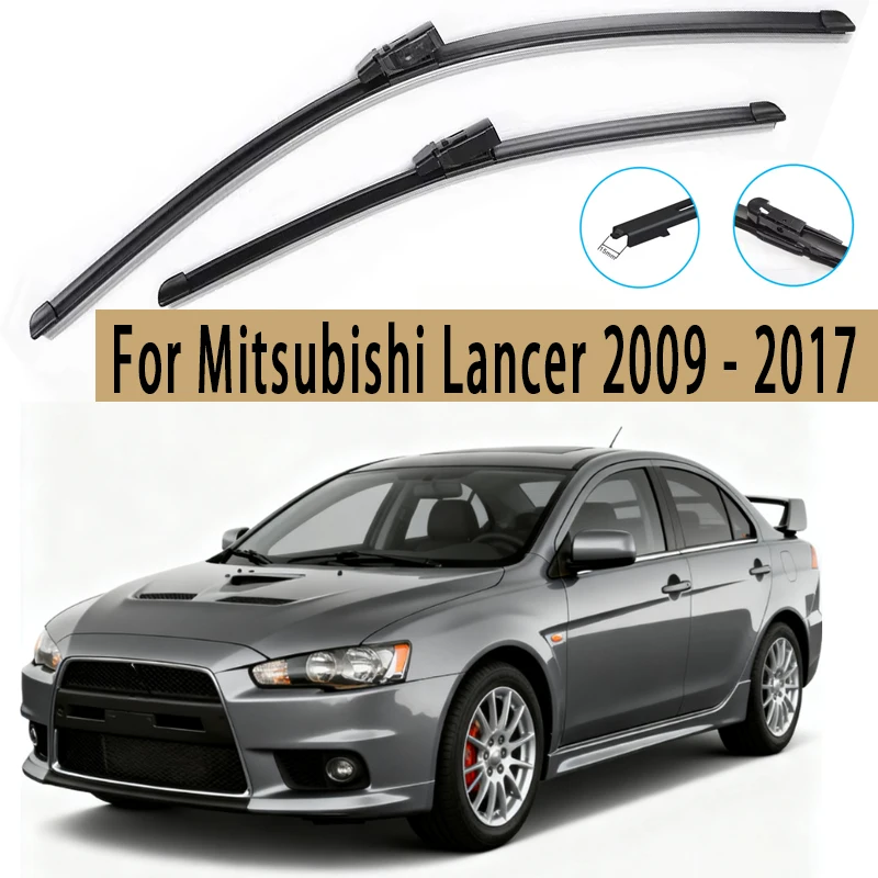 

Wiper LHD Front Hybrid Wiper Blades For Mitsubishi Lancer 2009 - 2017 Windshield Windscreen Window Rain Brushes 24"+16"