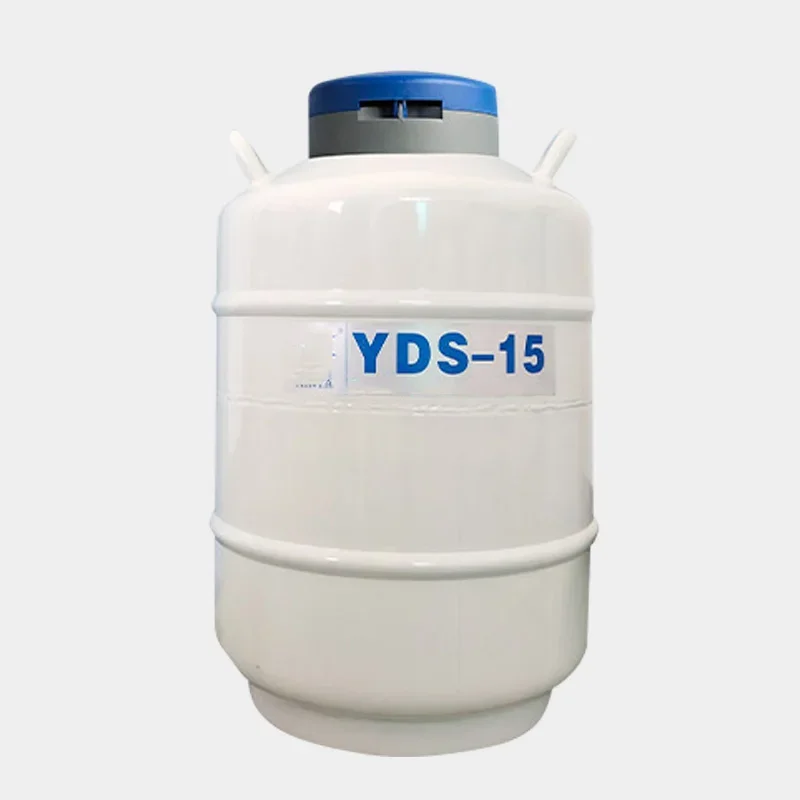 YDS-15-80 Storage Type Liquid Nitrogen Tank 16L/80MM Low Temperature Liquid Nitrogen Tank Sealed Leakproof Liquid Nitrogen Tank