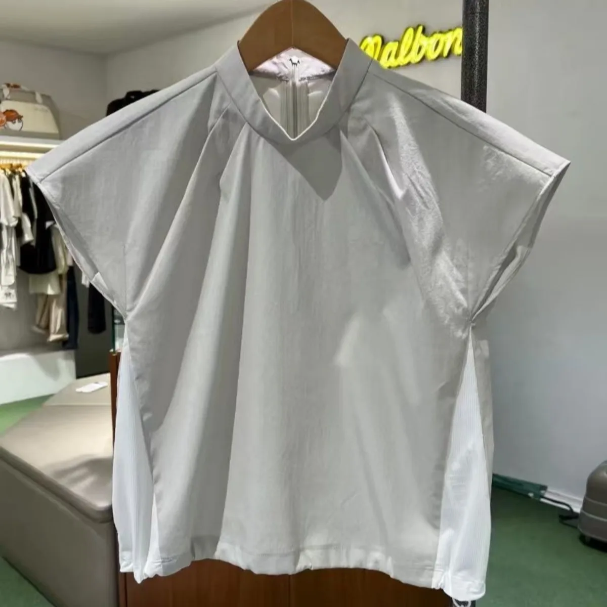 Women's 2-Piece Golf Set 2026 Summer New Korean Style Cooling Short Sleeve Lightweight Skirt Outdoor Polyester Stretch Soft