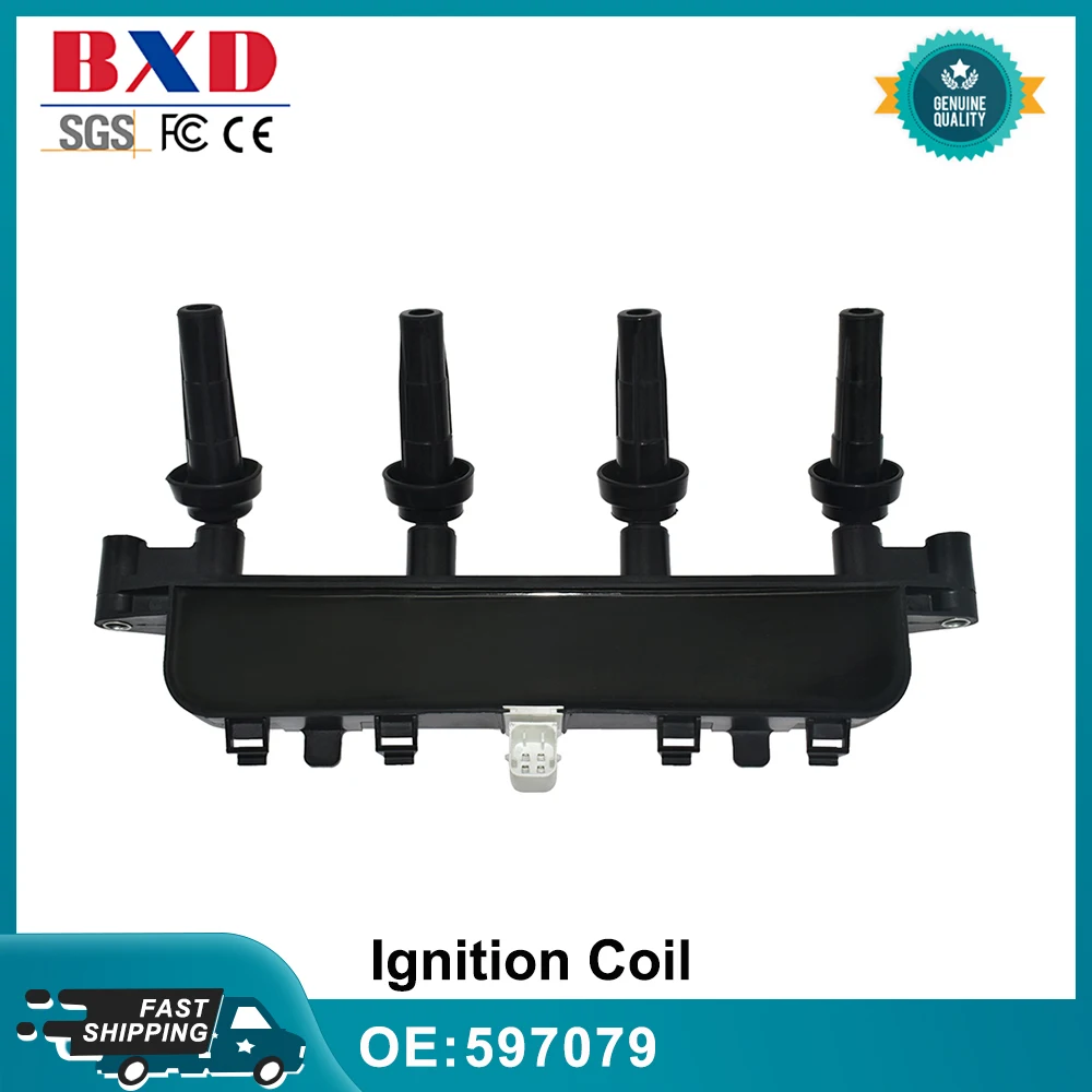 

OEM 597079 0986221035 597078 597079 96358649 Ignition Coil For Peugeot 106 206 306 Partner RANCH CITROEN AX Berlingo Saxo Xsara