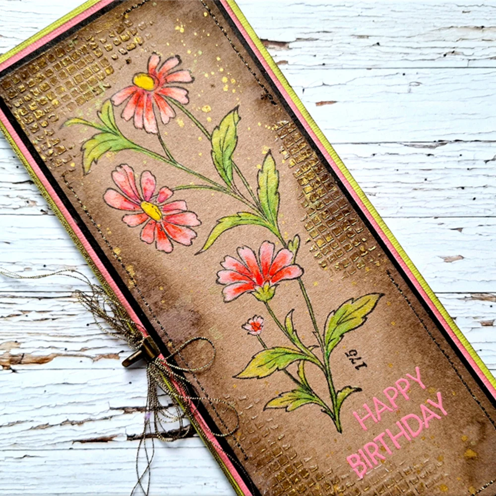 مزيج زهر الأزهار نمط واضح سيليكون ختم DIY بها بنفسك الحرف بطاقة ألبوم صنع سكرابوكينغ Stencil جديد 2025