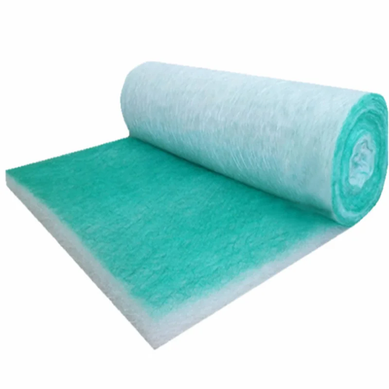 Fiberglass Filter Cotton Framed 10-90mm Thick Paint Booth Green White Cotton UV Paint Stop Cotton