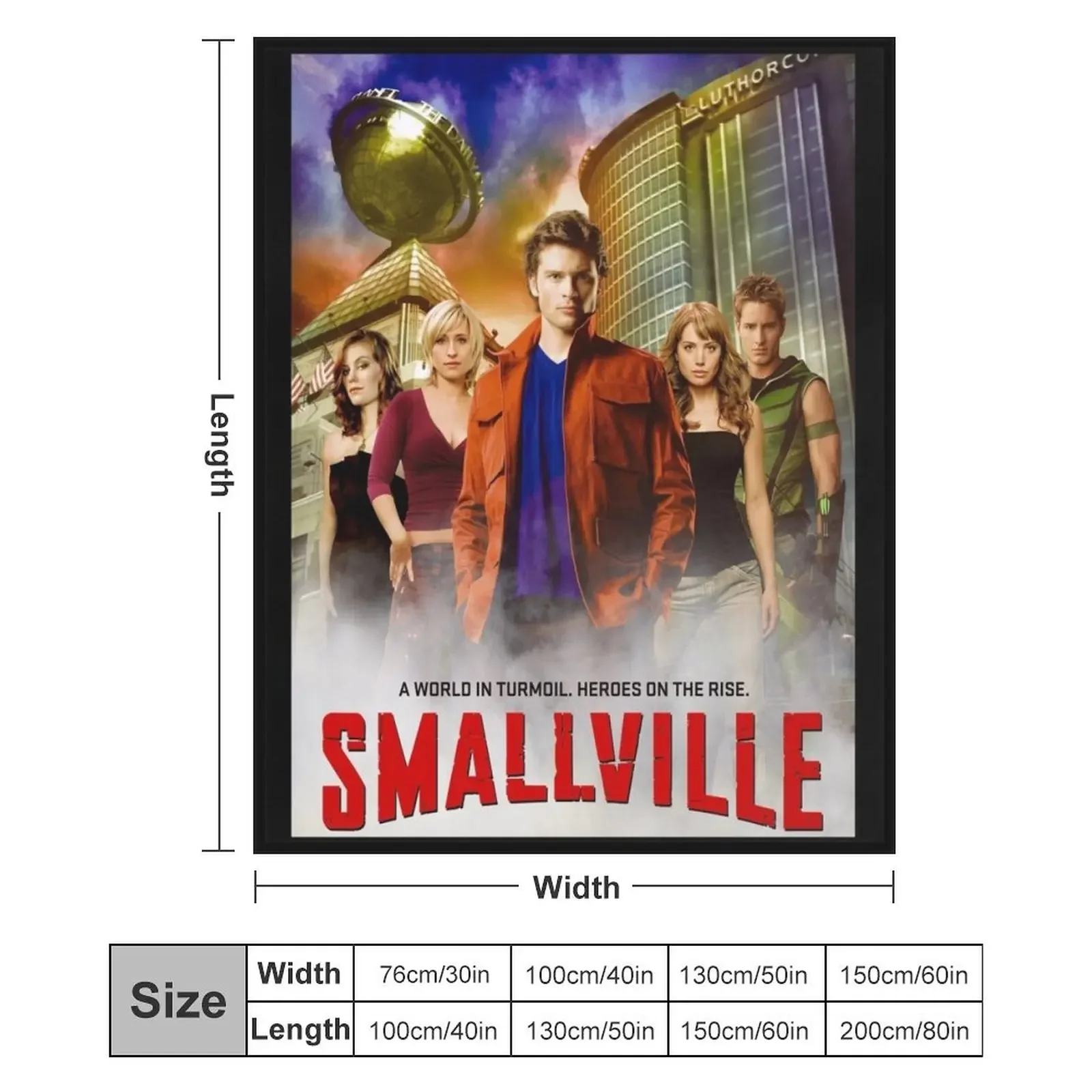بطانية رمي علوية من سلسلة Smallville TV، سرير أشعث، هدية مضحكة، بطانيات أرائك مزخرفة