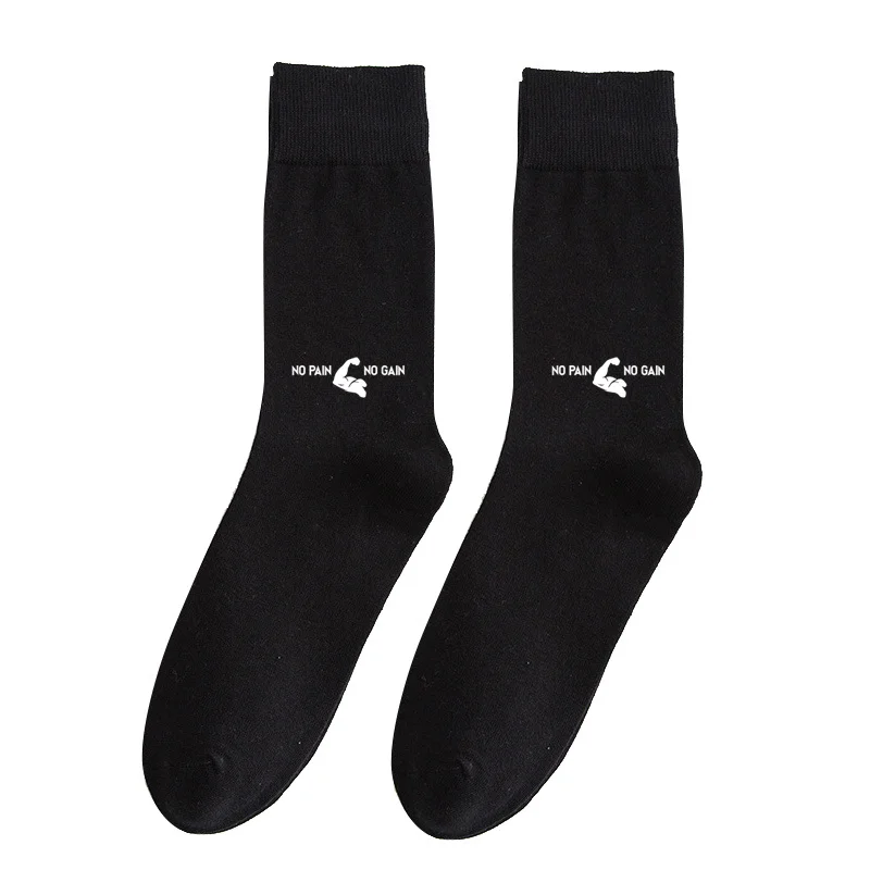 Fashion Long Autumn Male Cotton Socks Custom Printing Socks Breatheable Dress Casual Crew Cotton Socks Long Socks For Male