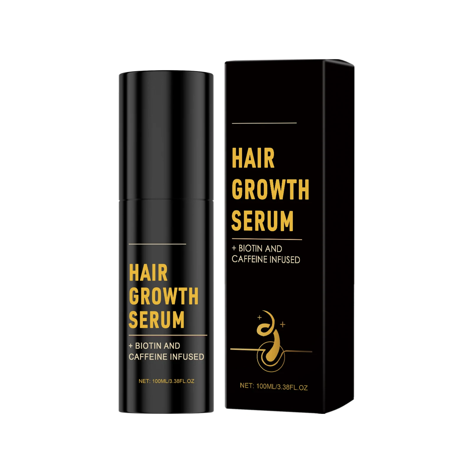 مصل البيوتين لنمو الشعر مضاد لتساقط الشعر، تقوية استعادة الشعر، منتجات العناية بفروة الرأس، مصل الكافيين