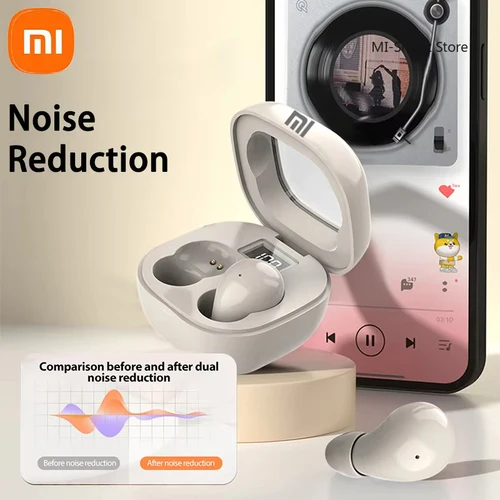 Xiaomi Mini auriculares inalámbricos invisibles Bluetooth 5,3 auriculares estéreo HiFi con cancelación de ruido para auriculares Android IOS