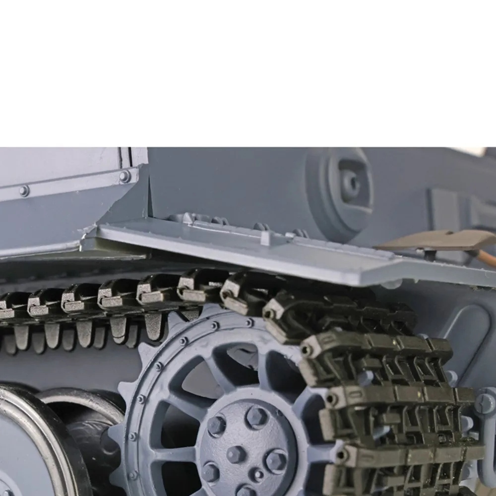 US Sale 2.4Ghz Henglong 1/16 Scale 7.0 Plastic Ver German Tiger I RTR RC Tank 3818 Model