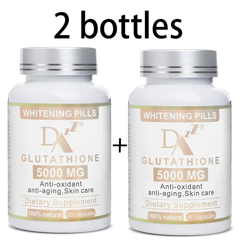 

2 bottles of glutathione capsules regulate hormone levels in the body increase energy levels and maintain health