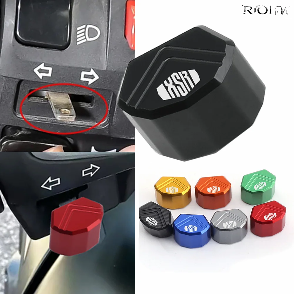 For YAMAHA XSR700 XSR 700 XSR900 XSR 900 XSR125 XSR155 CNC 2022 2024 Motorcycle Switch Button Turn Signal Key Cap Accessories