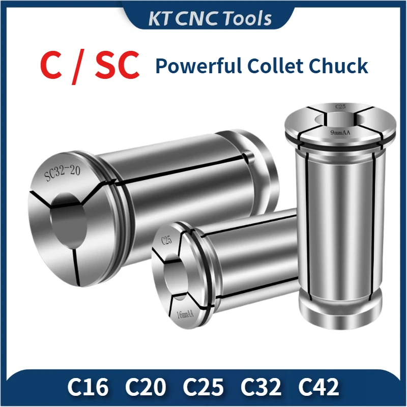 C=SC Collet C16 C22 C20 C25 C32 C42 Powerful Chuck Tool Powerful Collet Milling Cutter Strong Power Collet Chuck Range 3-32mm