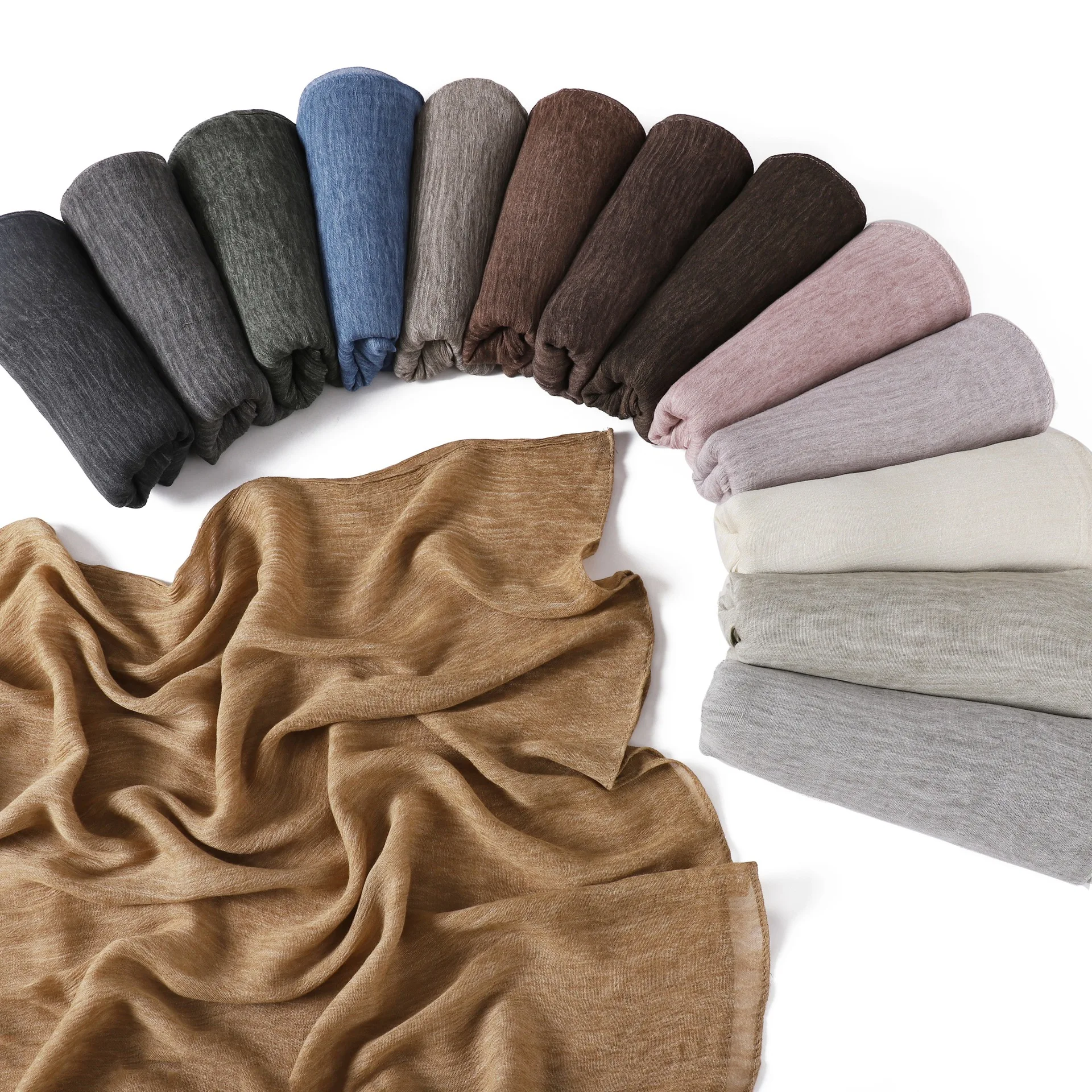 Nieuwe Viscose Winkle Lange Sjaal Moslim Hijab Vrouwen Cinkle Hoofddoek Islamitische Sjaals Wrap Tulband Bandana Hoofdband Bufanda Foulard