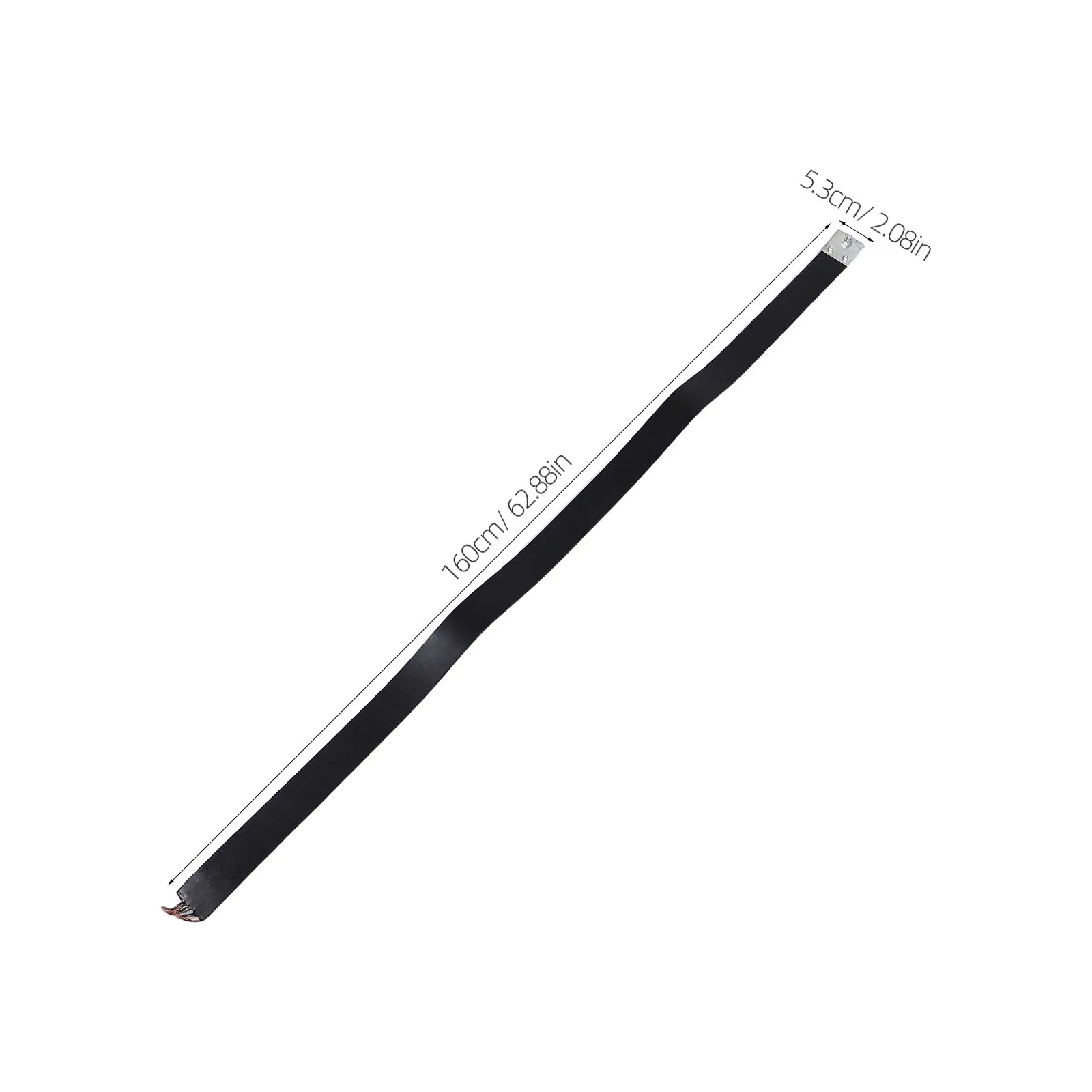 Static Strip for Trucks 63 Length Electrostatic Wire Strap Rubber Towing Belt for Tankers Buses Large Vehicles Anti Static