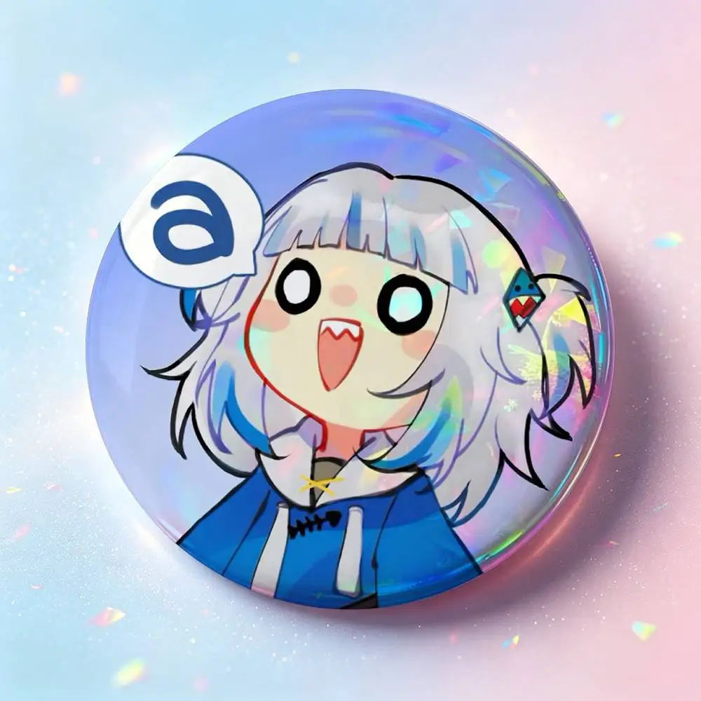 G-Gawr G-Gura Custom Badges 75mm 44mm 25mm 32mm 58mm Hat Backpack Accessories Toys Collect Gifts Large