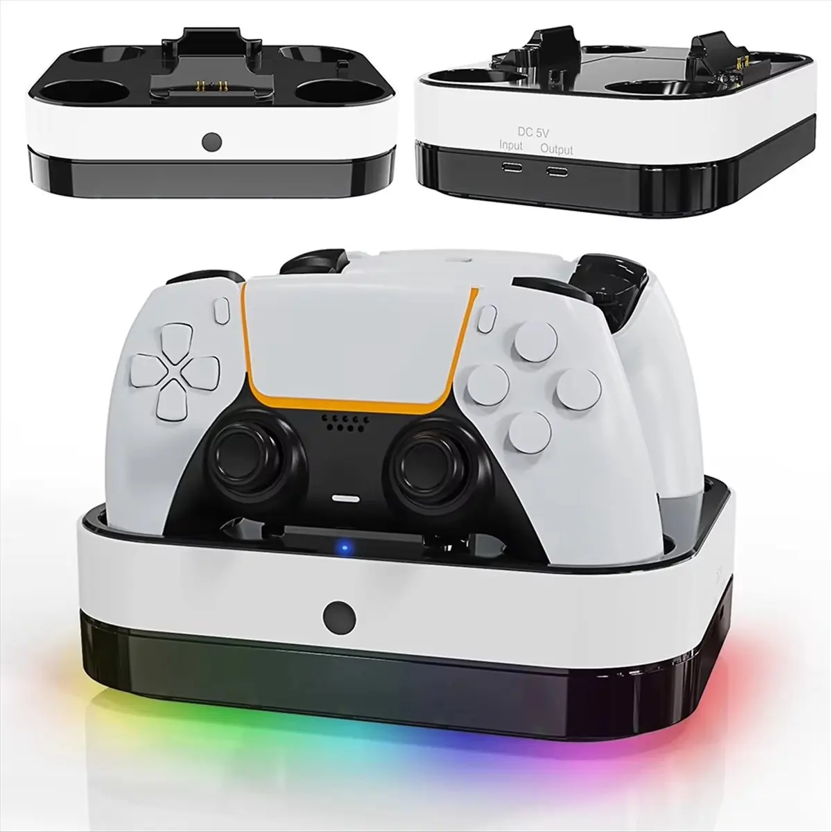 

For Dual Controller Charging Dock Charging Station Controller Charger Station for Wireless Charger