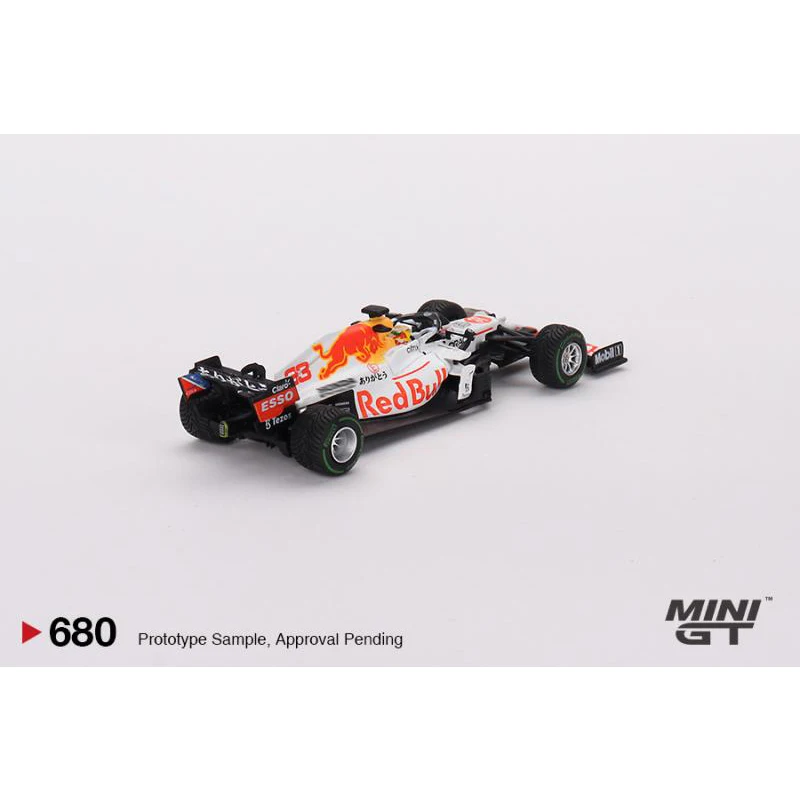 MINIGT In Stock 1:64 F1 RB16B WHITE Diecast Diorama Car Model Collection Miniature Carros Toys 679 680