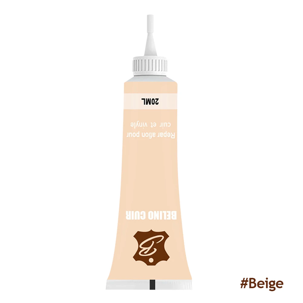 20 ml natürliche Lederfüllmasse, Reparaturpaste, Auto-Leder-Restaurierungscreme, überstreichbare Restaurierungscreme für Risse, Verbrennungen, Löcher