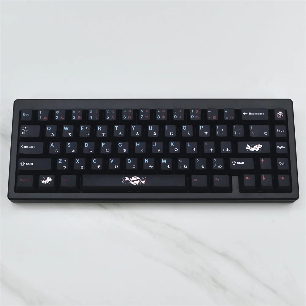 129 키 GMK zenpond 키캡 cereja perfil pbt 염료-sub japons 키 캡, para mx 스위치 teclado de jogo mecâ니코 ANSI US-레이아웃