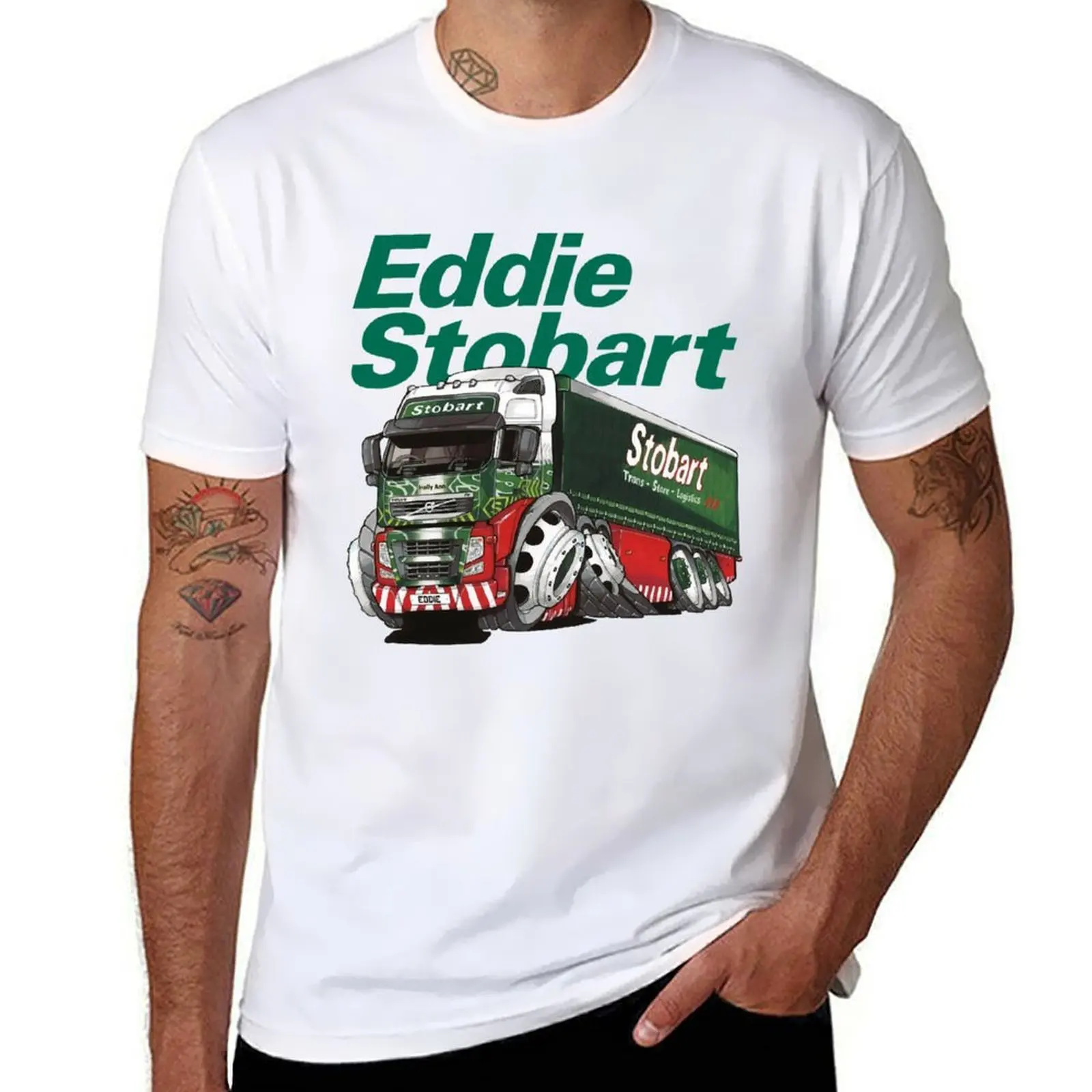 

EDDIE STOBART TRUCK T-Shirt cotton t shirts high quality cotton tshirt 100% T-Shirt