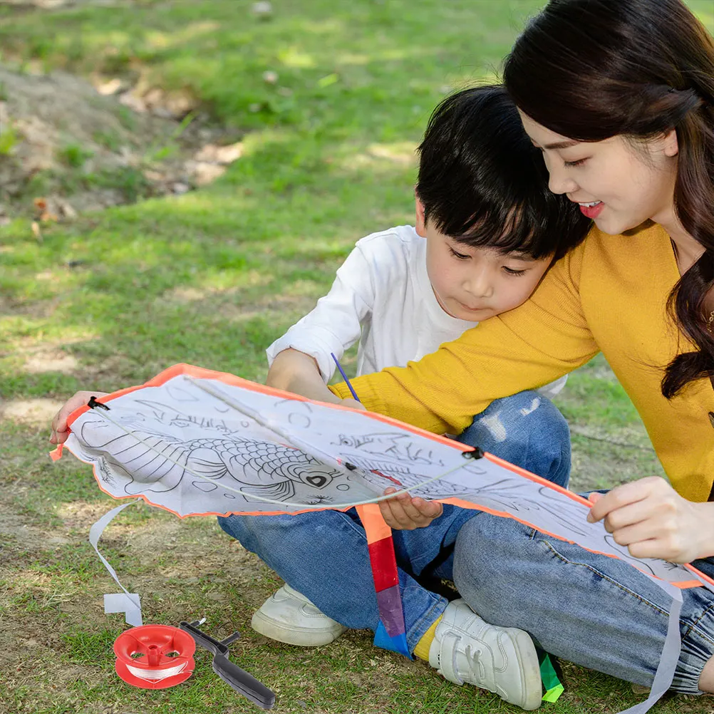 15-delige vliegerwielhouder wiel / accessoires plastic winder kind