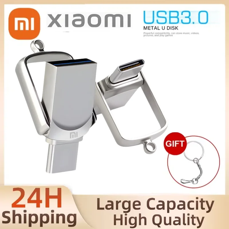 Xiaomi 2TB USB Flash Drive Usb 3.0 Super Fast Type C Pen Drive Memory Stick High Speed Data For Computers Phone PC Fast Pendrive