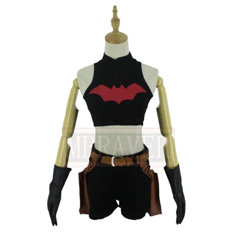 Superhéroe Capucha Roja Jason Todd Robin Reversión Sexual Femenina Cospaly Uniforme Traje Halloween Navidad Por Encargo Cualquier Tamaño