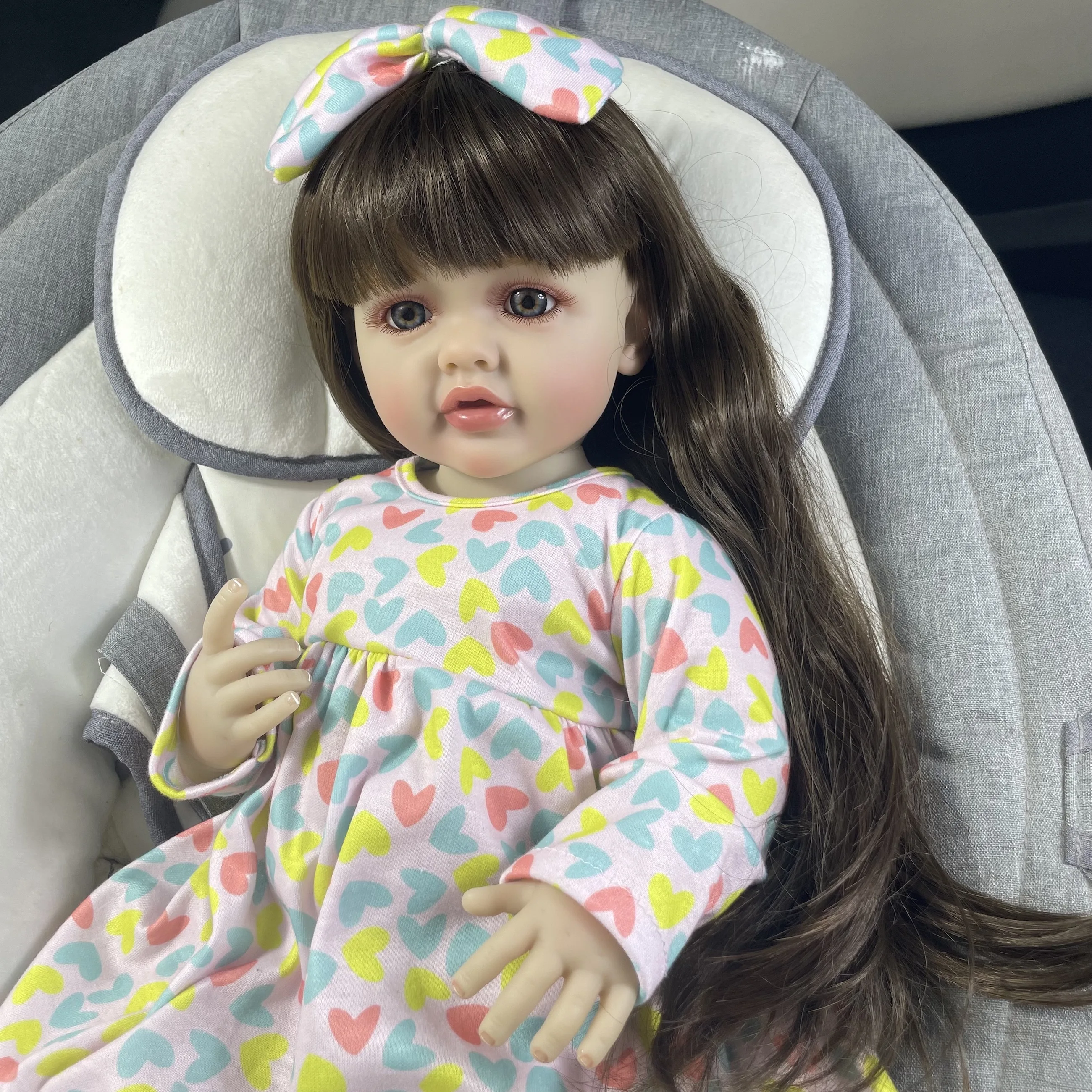 MRB 22Inch 55CM Full Silicone Vinyl Reborn Baby Doll Betty Lifelike Girl Princess Toddler Bebe Doll Birthday Christmas Gift