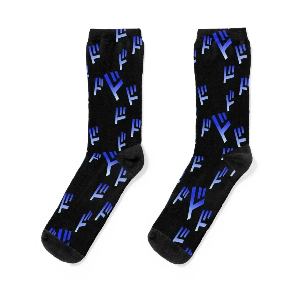 Oh? You're Approaching Me? Symbols Vertical Socks loose halloween sheer golf Socks Women's Men's