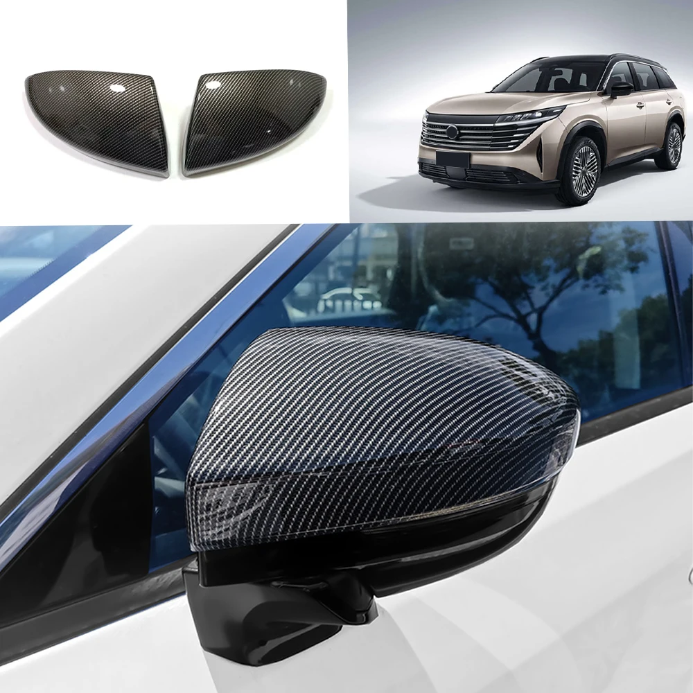 

For Nissan Pathfinder Car Door Rearview Mirror Cover Protect Trim Accessories Styling Exterior Decoration Stickers 2024 2025