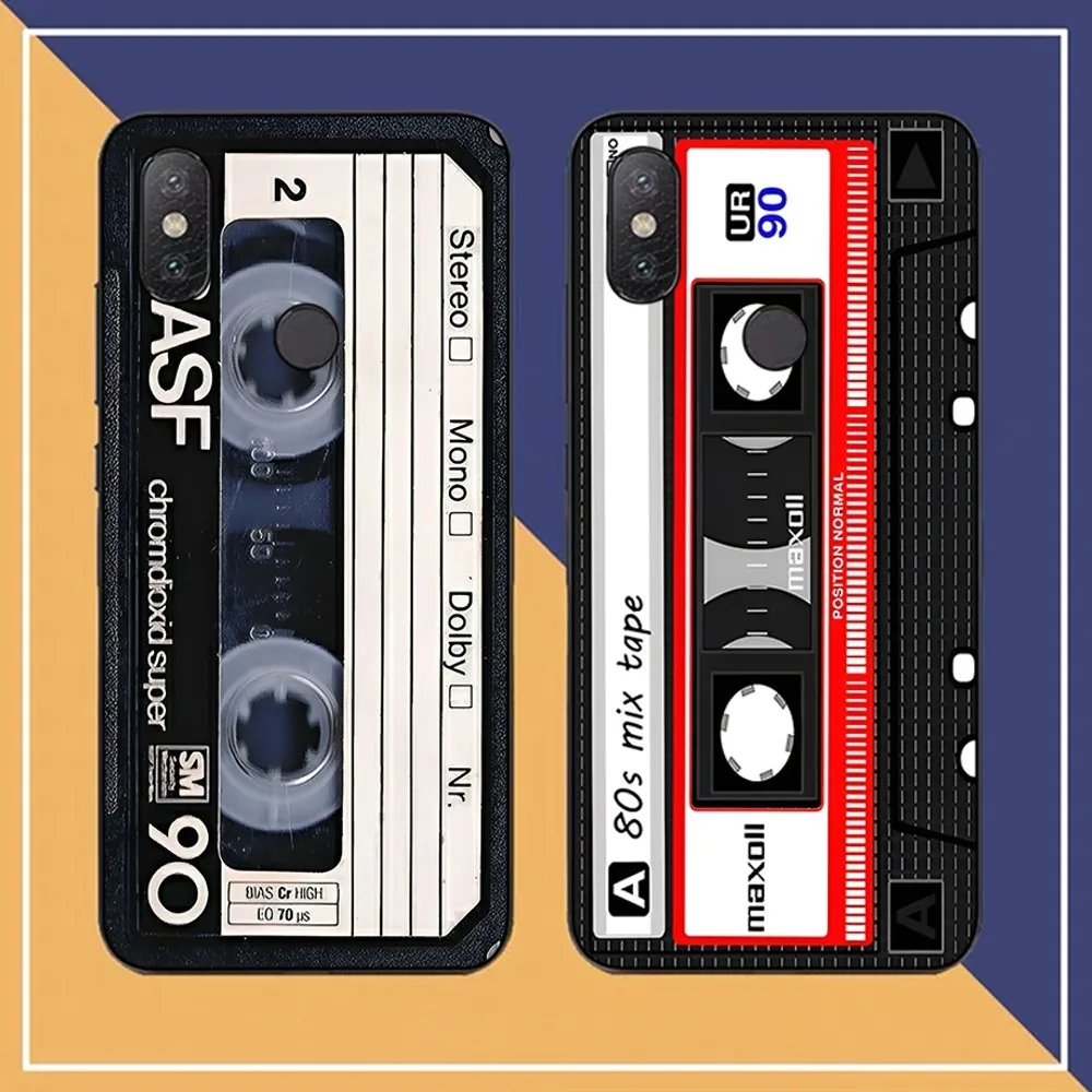 Vintage Cassette Tape Retro Style Phone Case For Redmi Note 4 X 5 A 6 7 8 T 9 9S 10 11 11S 11Epro Poco M3 Pro