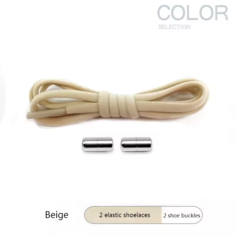 4Pcs/1Pair 100cm Elastic No Tie Shoelaces Metal Lock Shoe Laces For Kids Adult Sneakers Quick Shoelaces Semicircle Shoestrings - Image 13