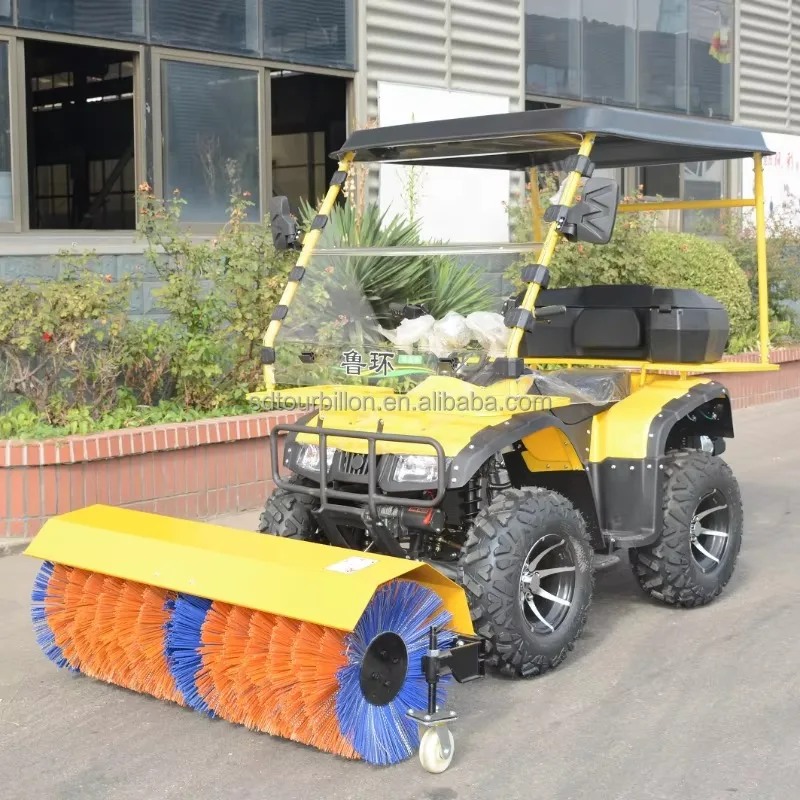 Snow Plow Machine Heavy Duty Beach Sand Sweeper Snowplow for Coast Park Snow Clearing