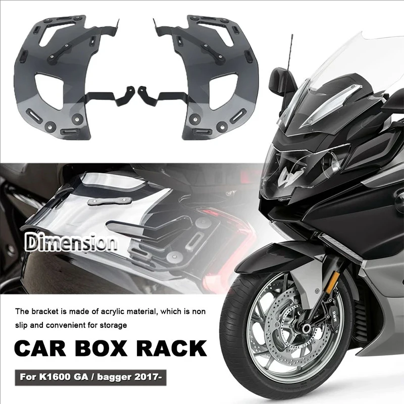 

New Motorcycle Accessories Smoked Gray / Transparent Motorcycle roof box luggage rack FOR BMW K1600 Bagger/Grand America 2017-UP