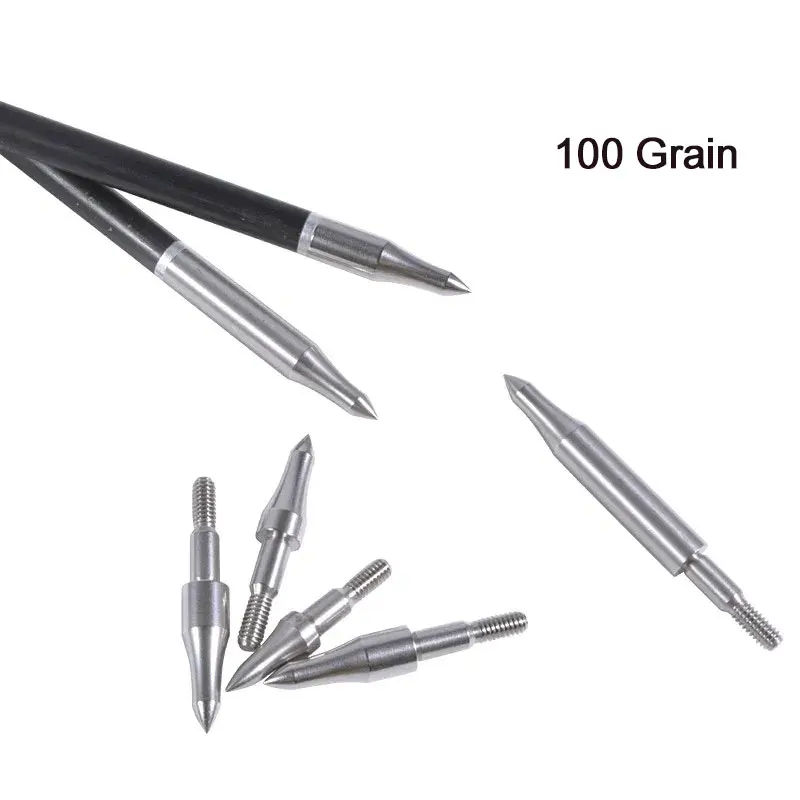 Tiro com arco Carbono Setas Eixos para Caça, Dicas de Alta Qualidade, 100 Grãos, DIY, Acessórios, 300-800, ID6.2mm, 12Pcs