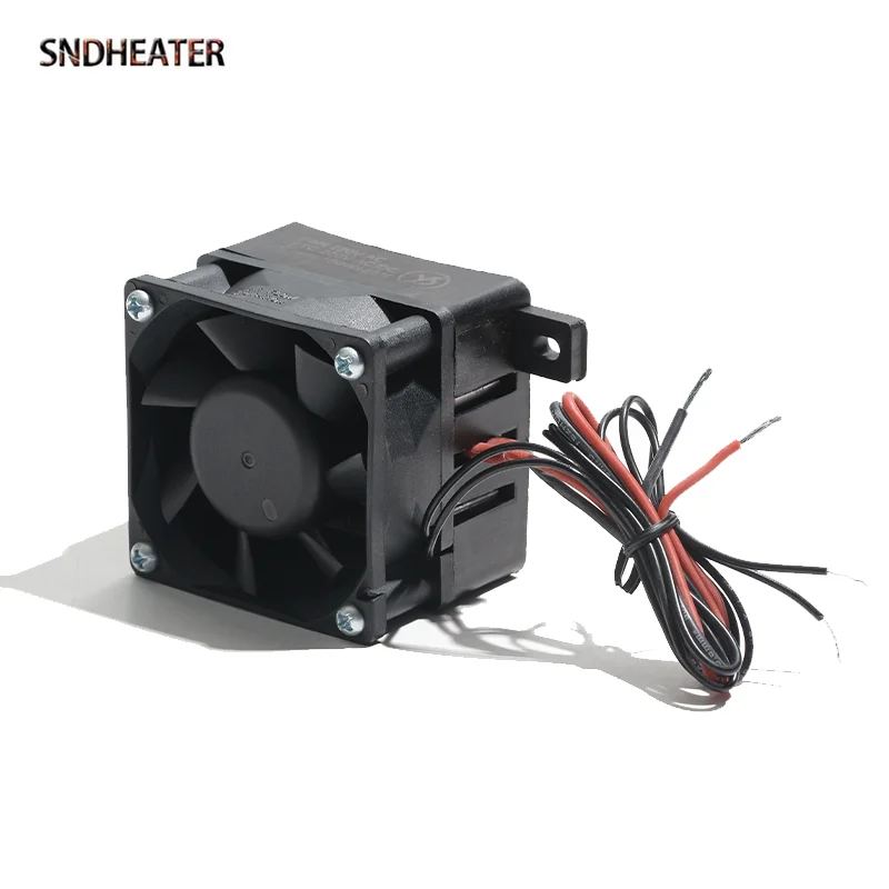 SNDHEATER Изолированный нагреватель PTC с вентилятором рассеивания тепла 12 В 24 В 220 В Электрический квадратный нагревательный элемент 60x60 мм для плиты